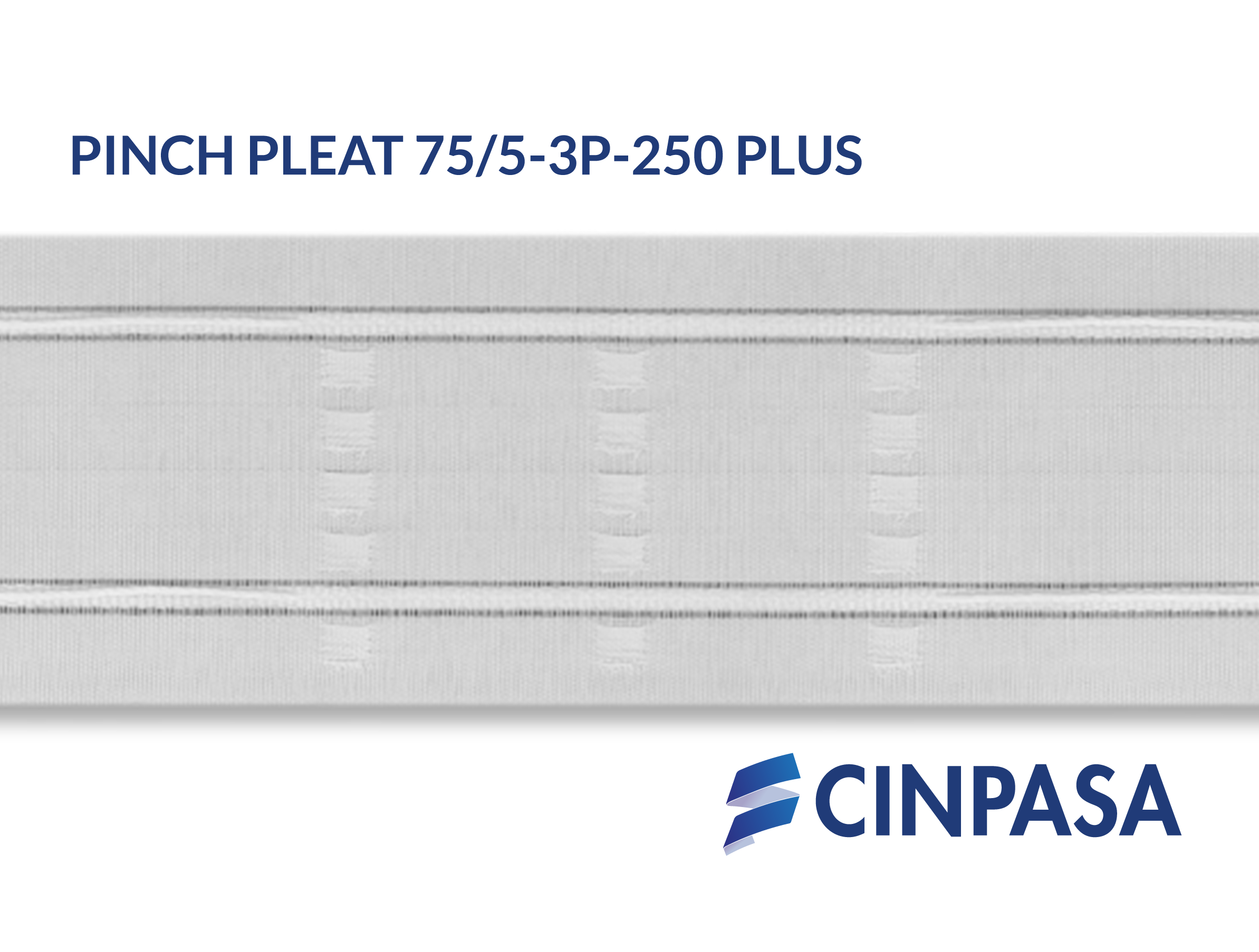  Cinta fruncidora Pinch Pleat - 3 Pliegues 